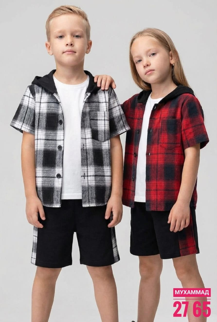 рубашка с капюшоном,рубашка для мальчика,рубашка в клетку с капюшоном,одежда для мальчика,рубашка детская