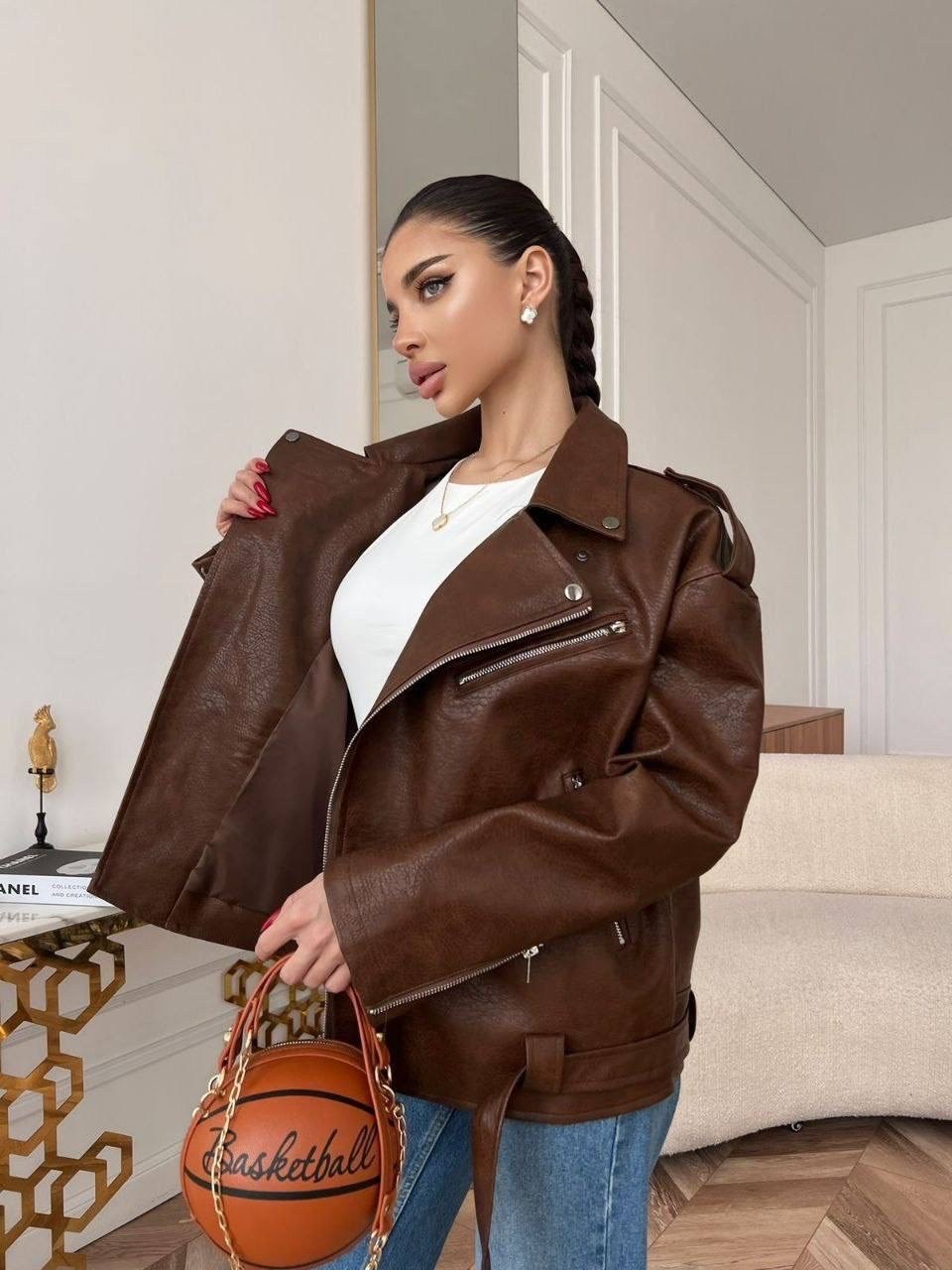 косуха кожаная куртка оверсайз saint shine,косуха куртка кожаная оверсайз chauzi,женская куртка кожаная оверсайз короткая okssana firsanova,косуха коричневая оверсайз винтажная кожаная куртка aftfbasi