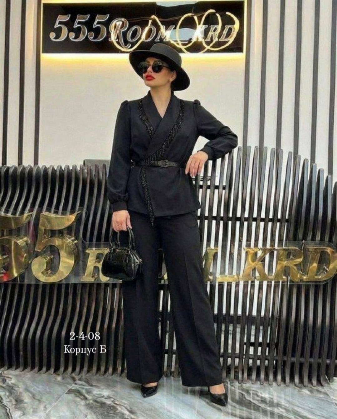брючный костюм,брючный костюм andina 928 черный,брючный костюм женский,элегантный брючный костюм,женский брючный костюм-двойка
