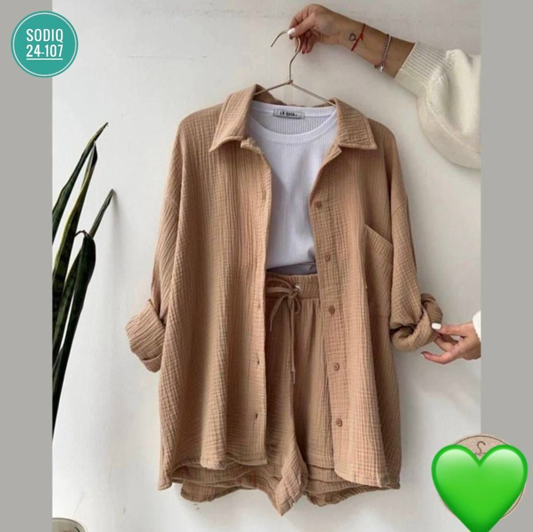 повседневный костюм,костюм женский,женский комплект из рубашки,одежда женская