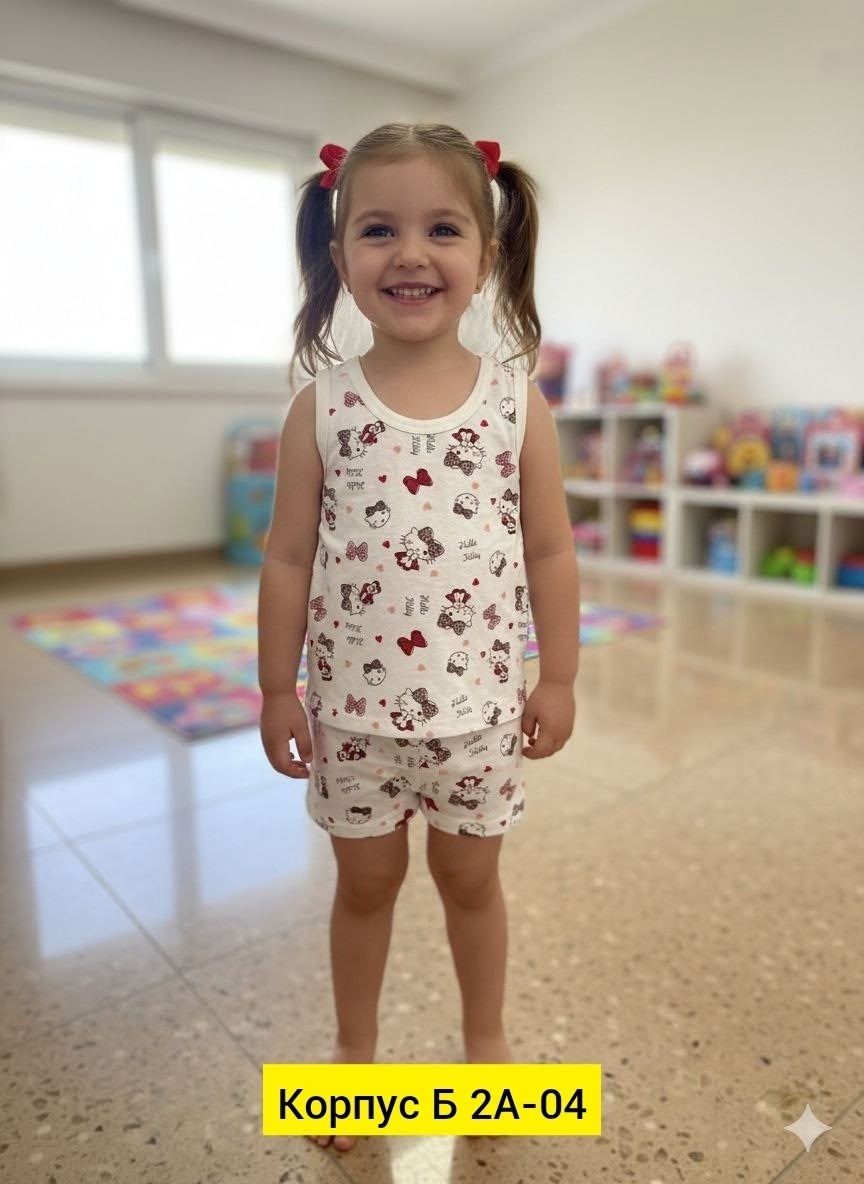 пижама трикотажная с шортами домашняя одежда alena alenkina,детские комплекты трусы и майка ,пижама для девочек,комплект майка трусы,детские комплекты