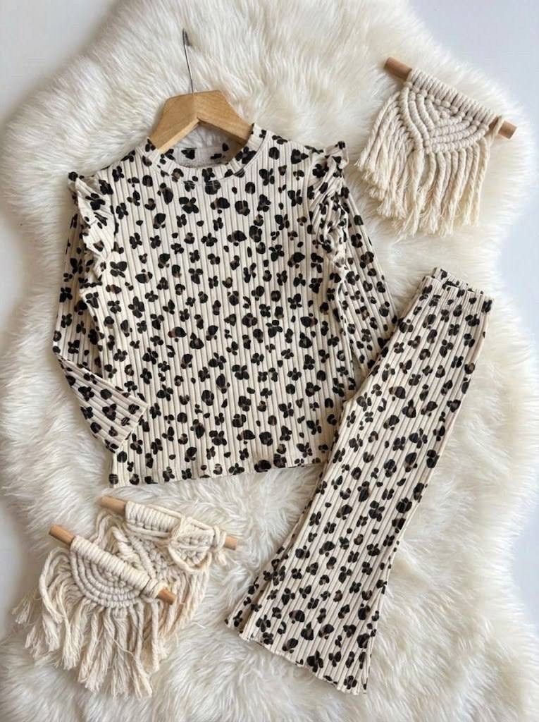 ребенок,костюм с брюками для девочки леопард арт. тл-118,костюм для девочек,стильные дети,повседневный костюм с брюками для девочки леопард арт. тл-118 цвет леопард