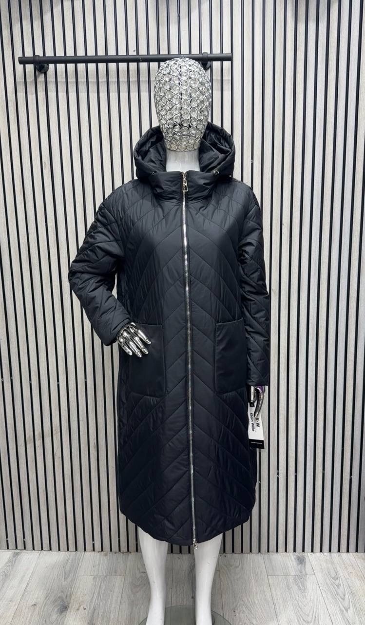 удлиненная куртка,куртка женская,демисезонная куртка,пальто стеганое с капюшоном,пуховик женский