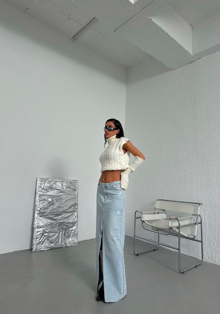 джинсовая юбка,джинсовая юбка с разрезом,юбка джинсовая длинная с разрезом,длинная джинсовая юбка с разрезом спереди,джинсовая юбка с разрезом спереди