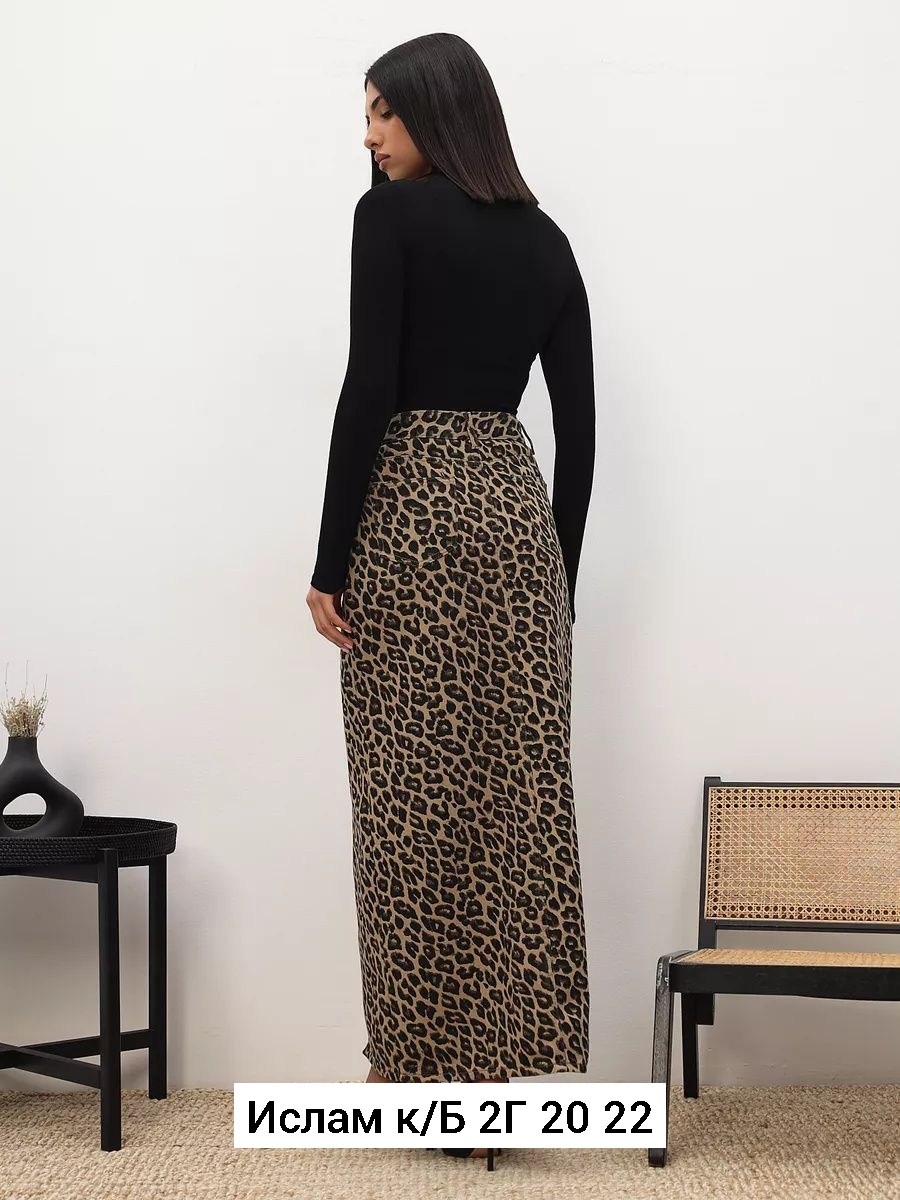 юбка макси леопард,женская длинная юбка-макси с леопардовым принтом,леопардовая юбка макси,юбка макси с леопардовым принтом,юбка леопардовая макси inbasic