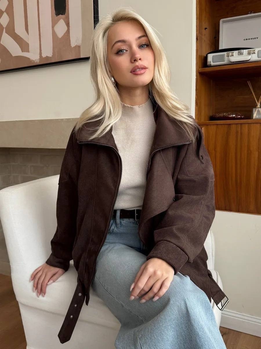 замшевая куртка,куртка из замши,женская куртка,куртка женская бомбер замшевая,винтажная замшевая куртка с отложенным воротником mesmeri