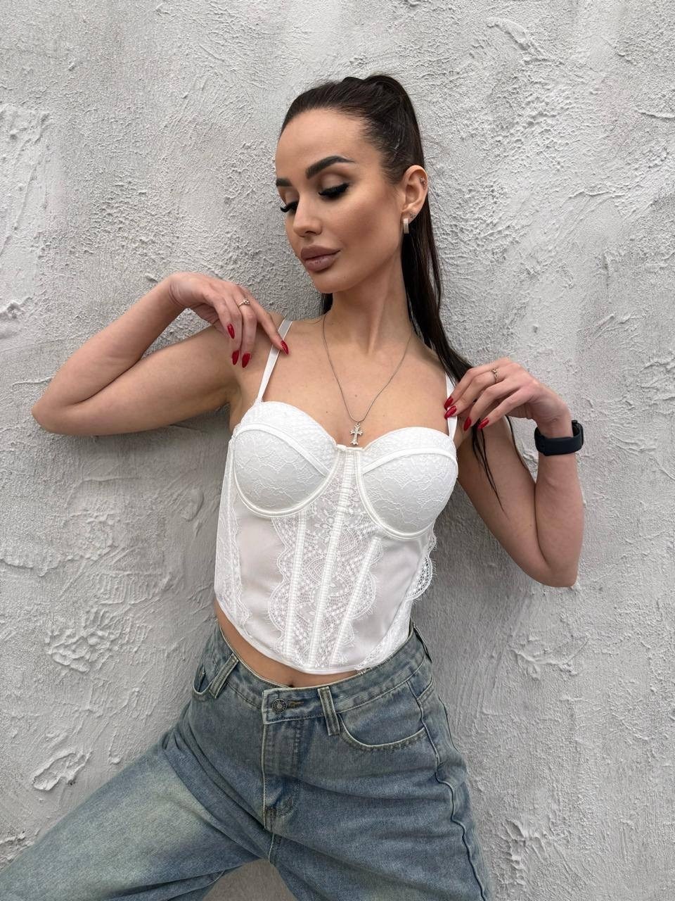 корсет женский dzhanelidze 9009 черный m,корсетный топ,топ корсет,корсет топ женский,корсет черный