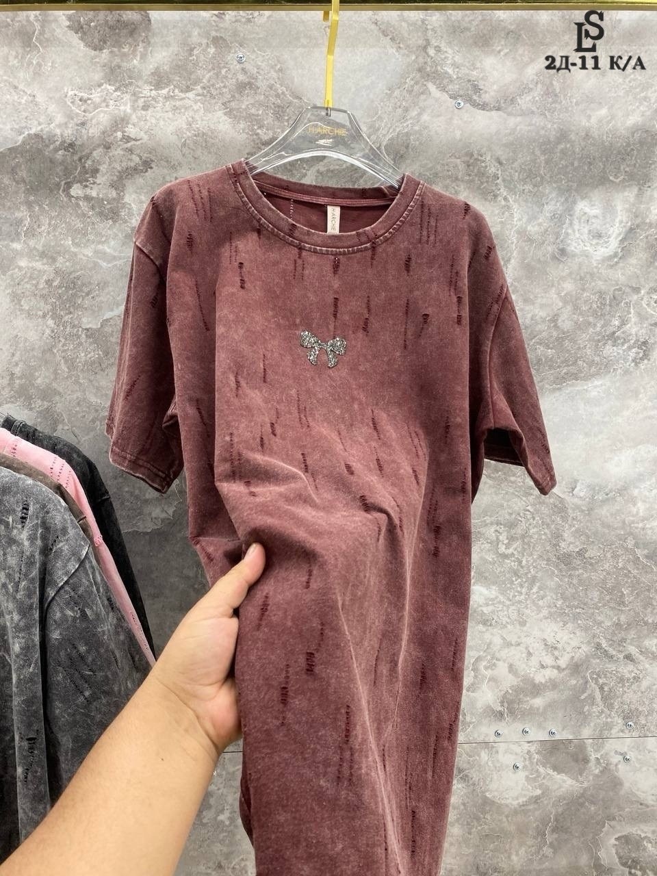 футболка с эффектом tie-dye (под варёнку) с камешками,женская футболка варенка оверсайз,футболка варёнка оверсайз,футболка оверсайз