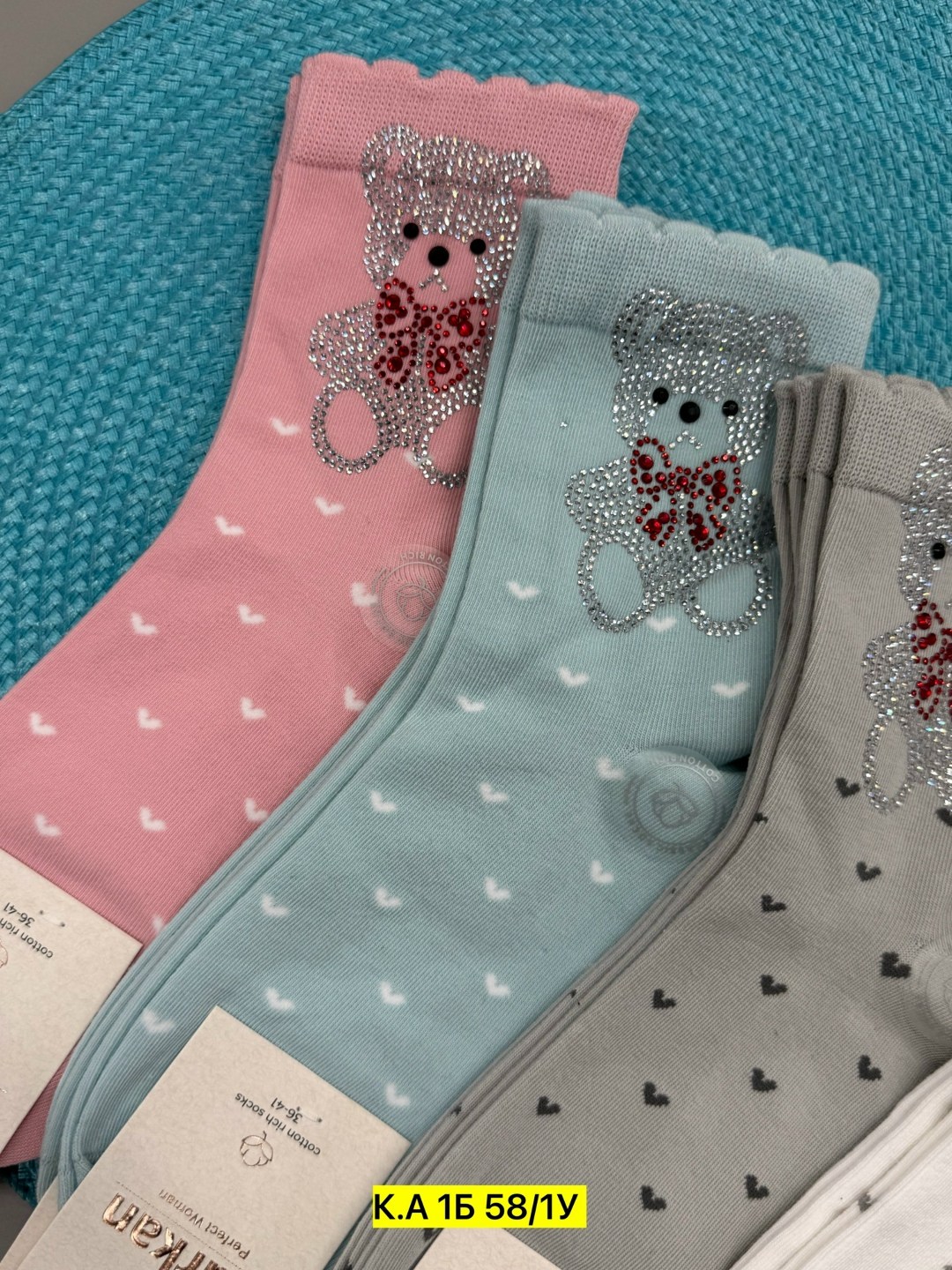 женские носки,носки женские мишка,носки со стразами,носки красивая,носки короткие со стразами