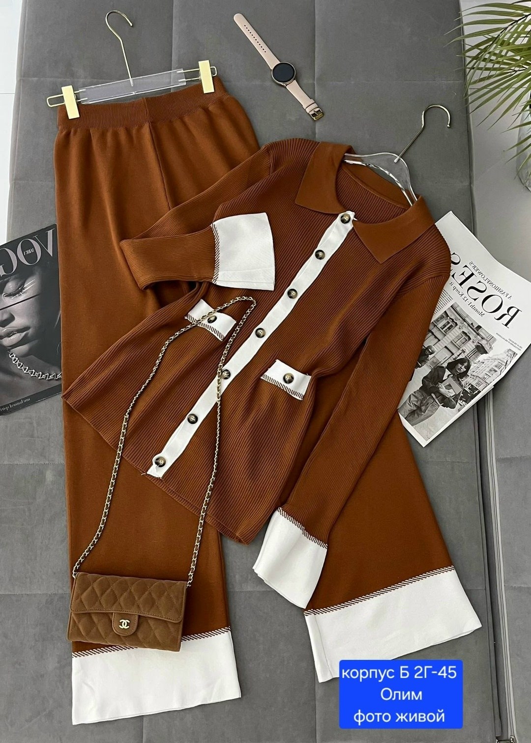 стильные костюмы,женская кофта,вязаный костюм с юбкой,,костюм двойка женская