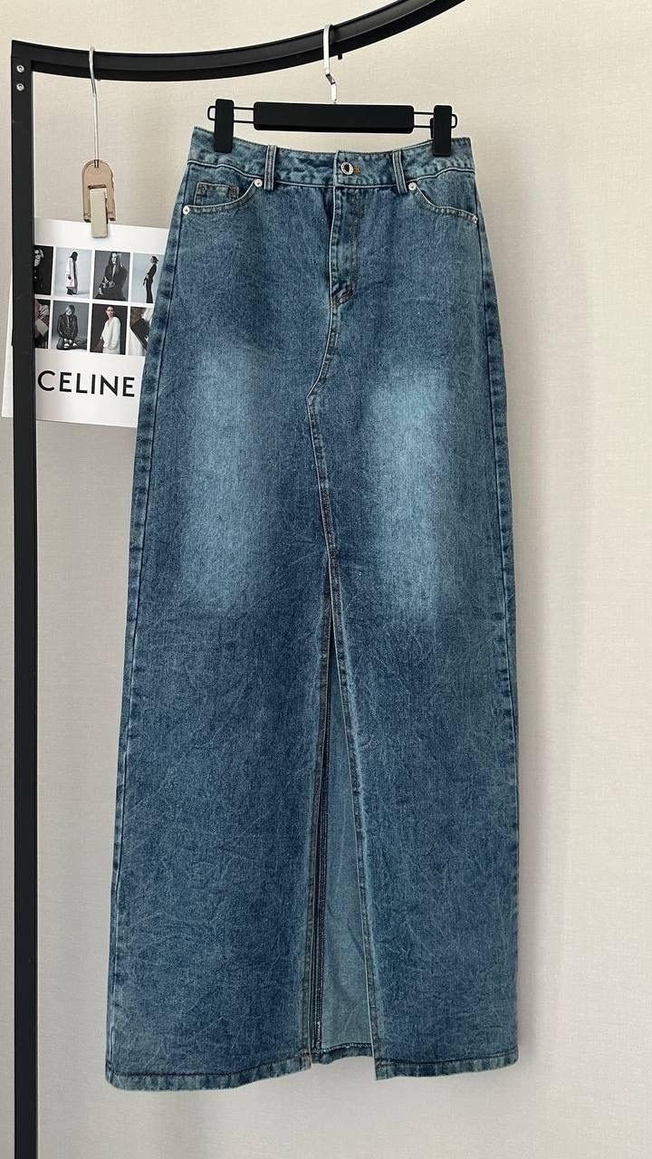 джинсовая юбка женская с высокой талией,юбка джинсовая женская,джинсовая юбка длинная,джинсовая юбка,женская длинная джинсовая юбка с разрезом и высокой талией в корейском стиле