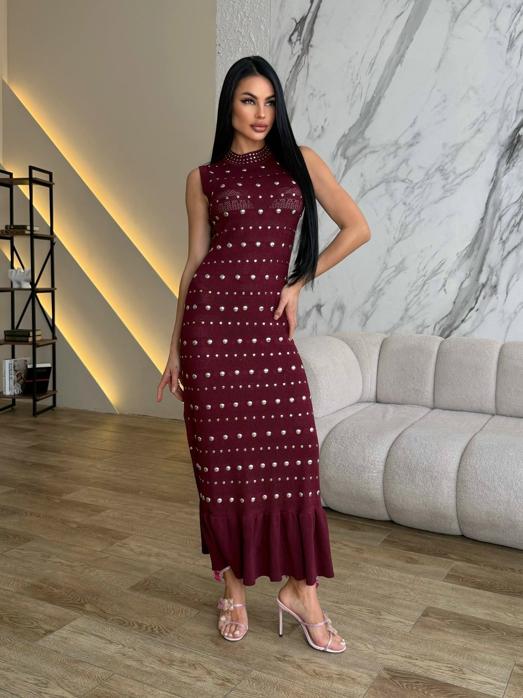 платье,шикарные платья,трикотажное платье,платье идеальное,бордовое платье