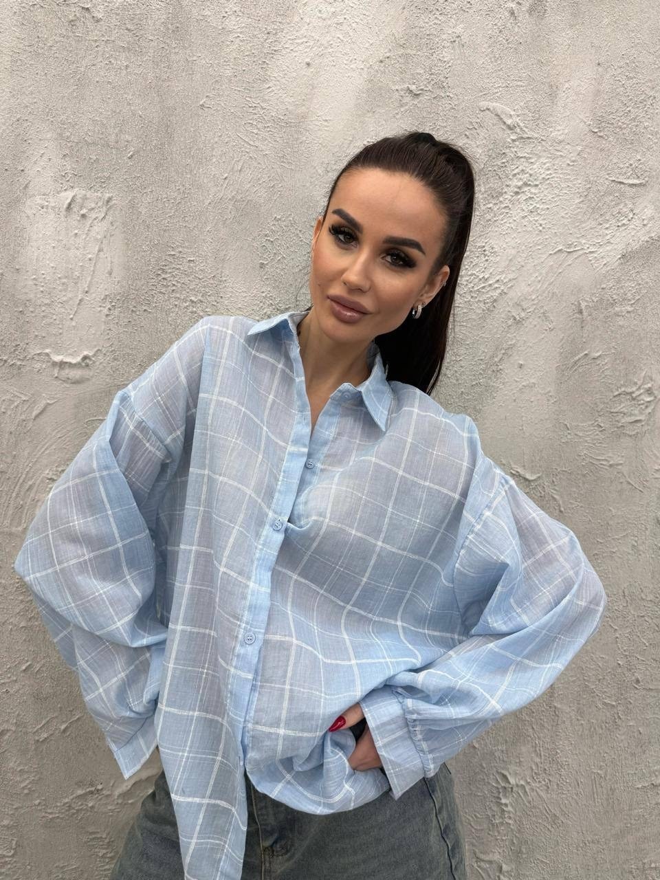 рубашка женская голубая,рубашка женская,оверсайз рубашка,рубашка стильная,блузка голубая