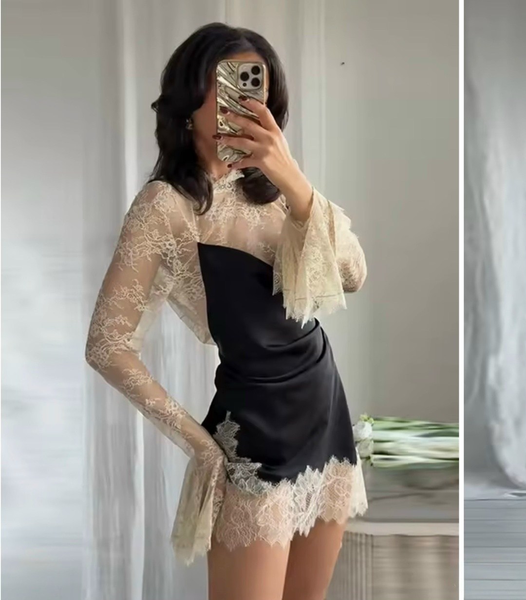 платье винтажное,стиль одежды,платье черное,пеньюар