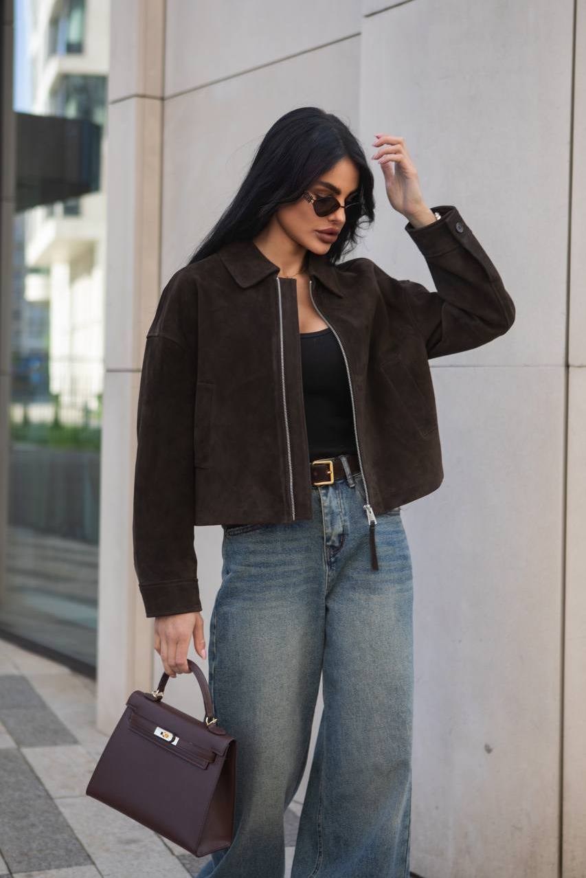 джинсы оверсайз,стиль одежды,замшевая куртка