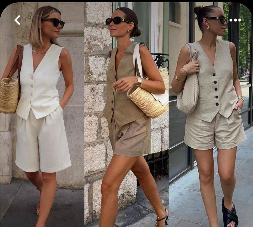 костюм с шортами и жилеткой,женский льняной костюм с шортами,льняной костюм с шортами,костюм женский с шортами,костюм женский летний с шортами двойка