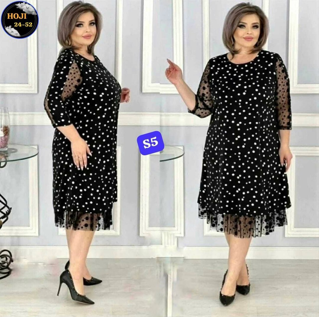 платье женское праздничное больших размеров,платье больших размеров,вечернее платье больших размеров нарядное в горошек saliya brand,платье женская,платье