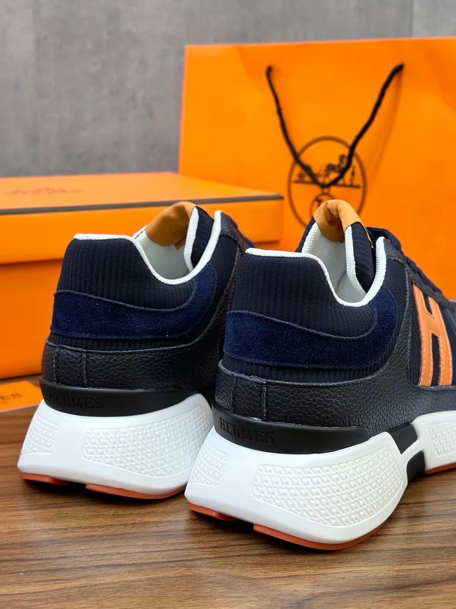 кроссовки hermes,кроссовки hermes мужские,мужские кроссовки hermes navy,кроссовки hermes оригинал,мужские комбинированные кроссовки hermes