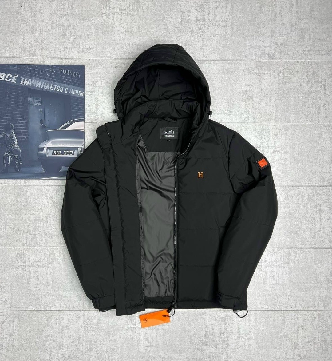 зимняя мужская куртка hermes,мужская зимняя куртка,зимняя куртка hermes,мужской зимний пуховик от фирмы hermes,куртка зимняя