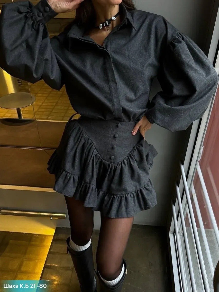 юбка и рубашка,костюм с юбкой,трендовый костюм рубашка мини юбка,костюм юбка рубашка,двоечка юбка и рубашка
