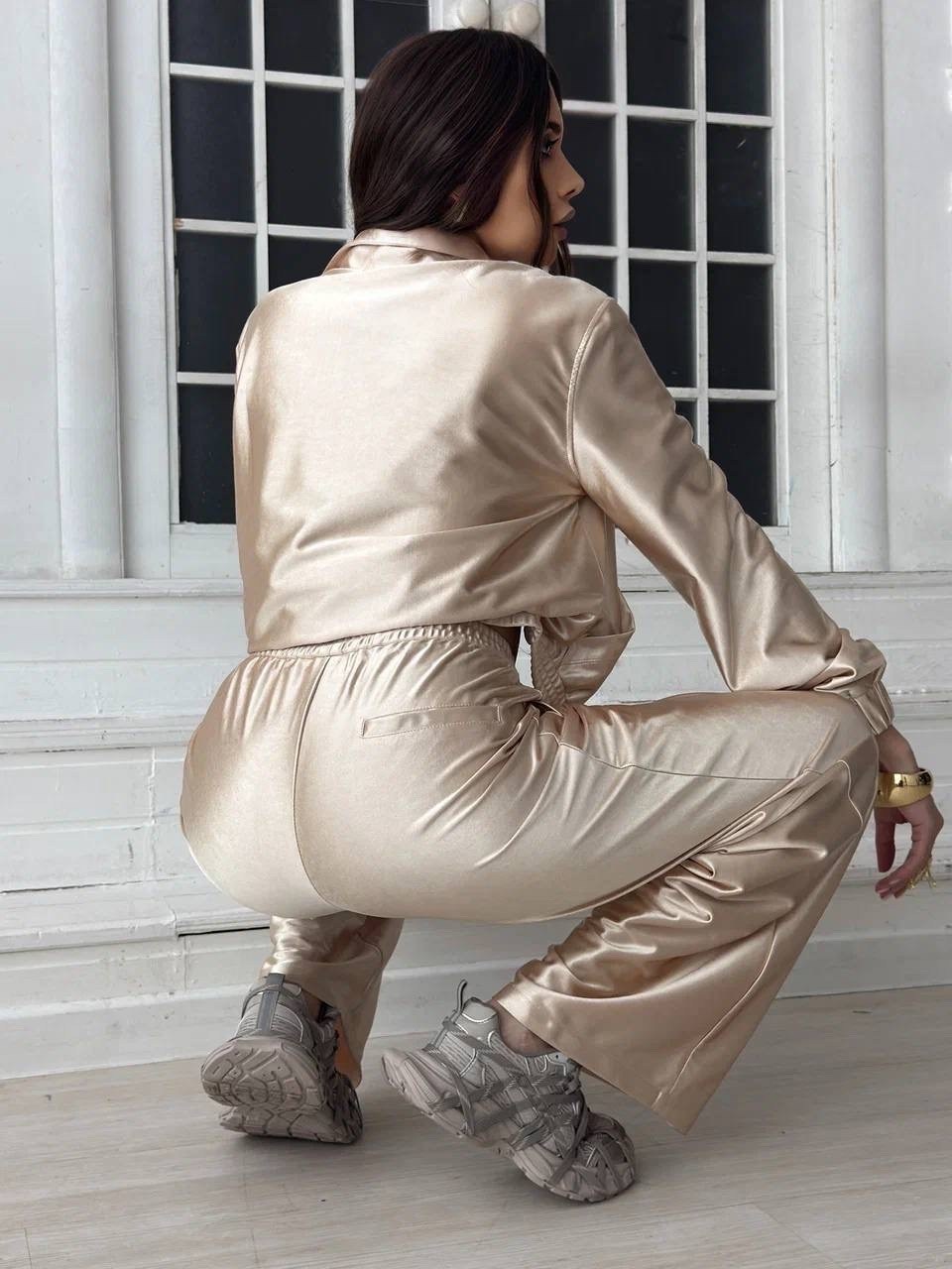 атласный костюм,атласный спортивный костюм,спортивные костюмы женские,брючный костюм,атласный костюм спорти