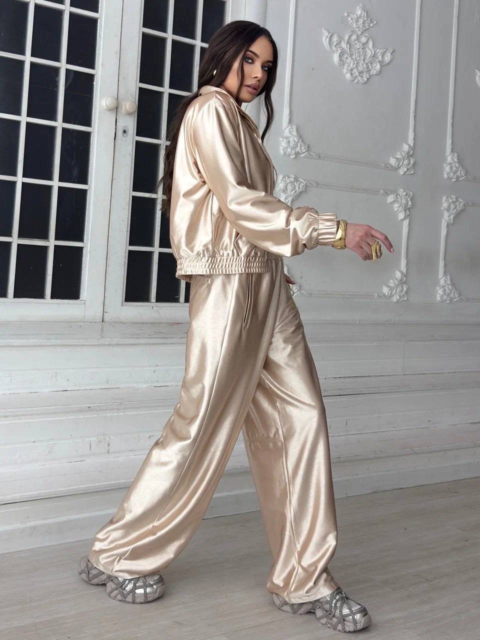 атласный костюм,атласный спортивный костюм,спортивные костюмы женские,брючный костюм,атласный костюм спорти