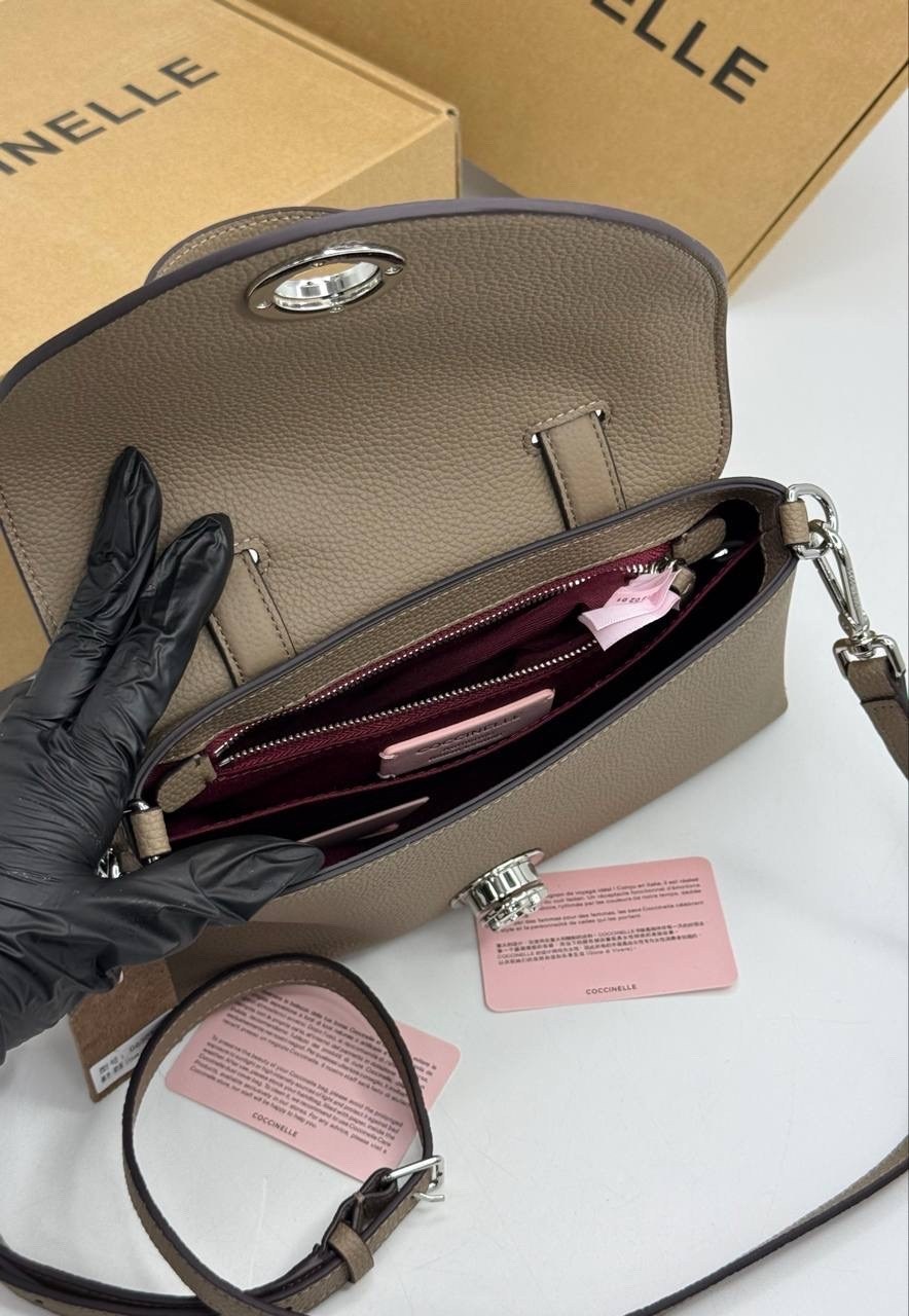 сумка coccinelle,сумка женская coccinelle,coccinelle b14 графит,сумка coccinelle b14 mini пудровая,сумка coccinelle b14 mini