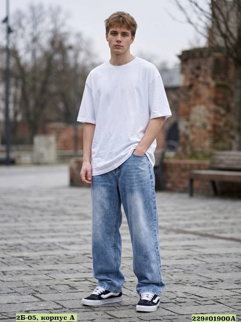 джинсы свободного кроя eren wide baggy 2y studios, цвет light blue,джинсы свободного кроя,джинсы мужские,джинсы оверсайз,джинсы широкие мужские