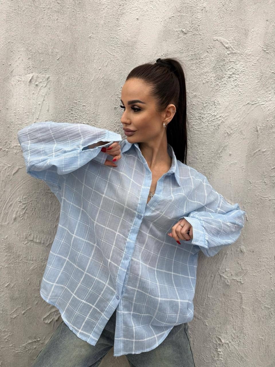 рубашка женская голубая,рубашка женская,оверсайз рубашка,рубашка стильная,блузка голубая