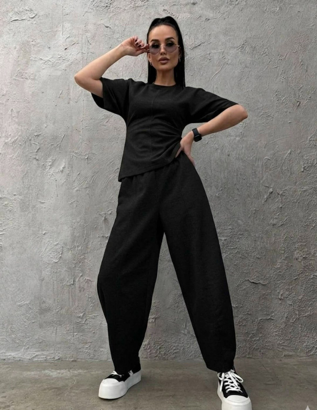 костюм с брюками палаццо,летние брючные костюмы,костюм женский фуксия,костюм,брюки палаццо