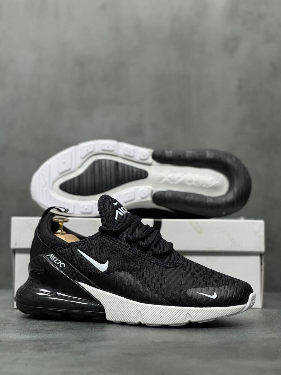 мужские кроссовки nike air max 270,кроссовки nike air max 270,кроссовки,nike air max 270,nike air max 270 черный белый