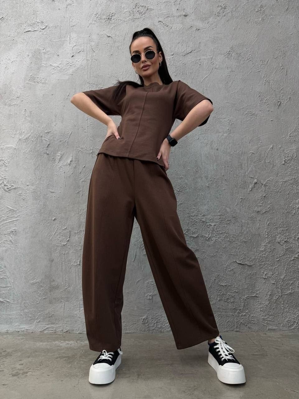 костюм с брюками палаццо,летние брючные костюмы,костюм женский фуксия,костюм,брюки палаццо