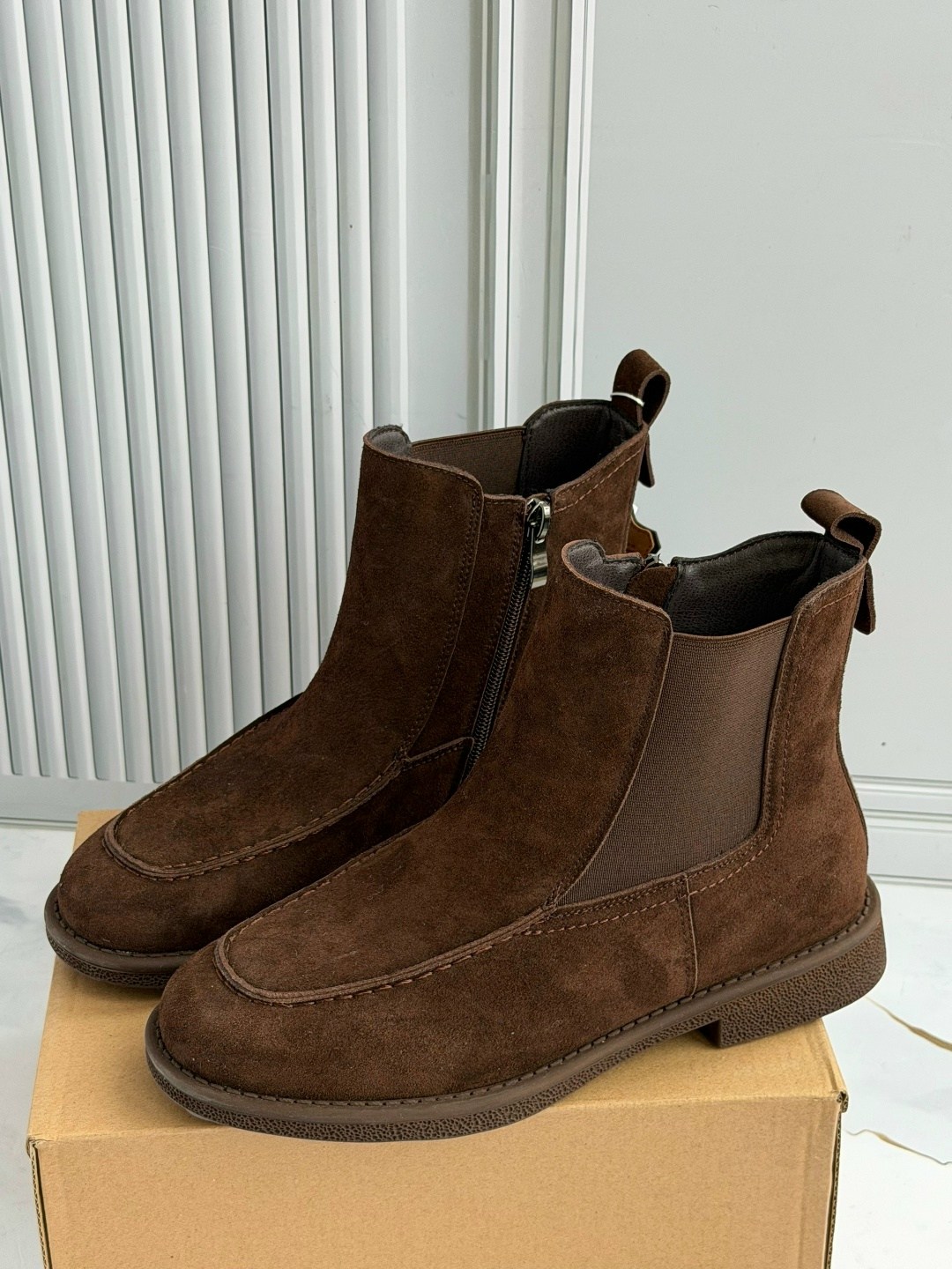 замшевые ботинки челси medicine коричневый,замшевые ботинки,ботинки высокие 12 storeez,,ботинки женские the row