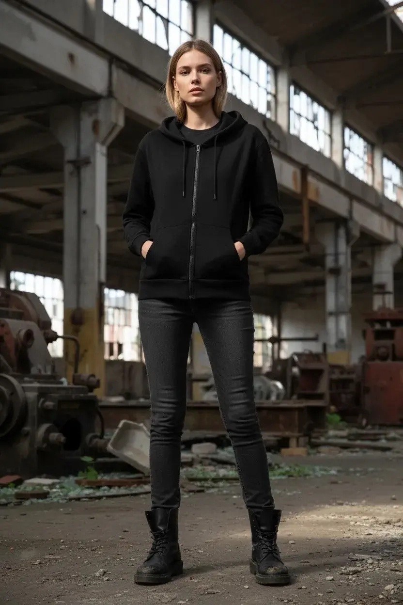 женская толстовка из футера с начесом happyfox,серая кофта на молнии женская оверсайз,женская толстовка из футера с начесом,толстовка женская,толстовка оверсайз