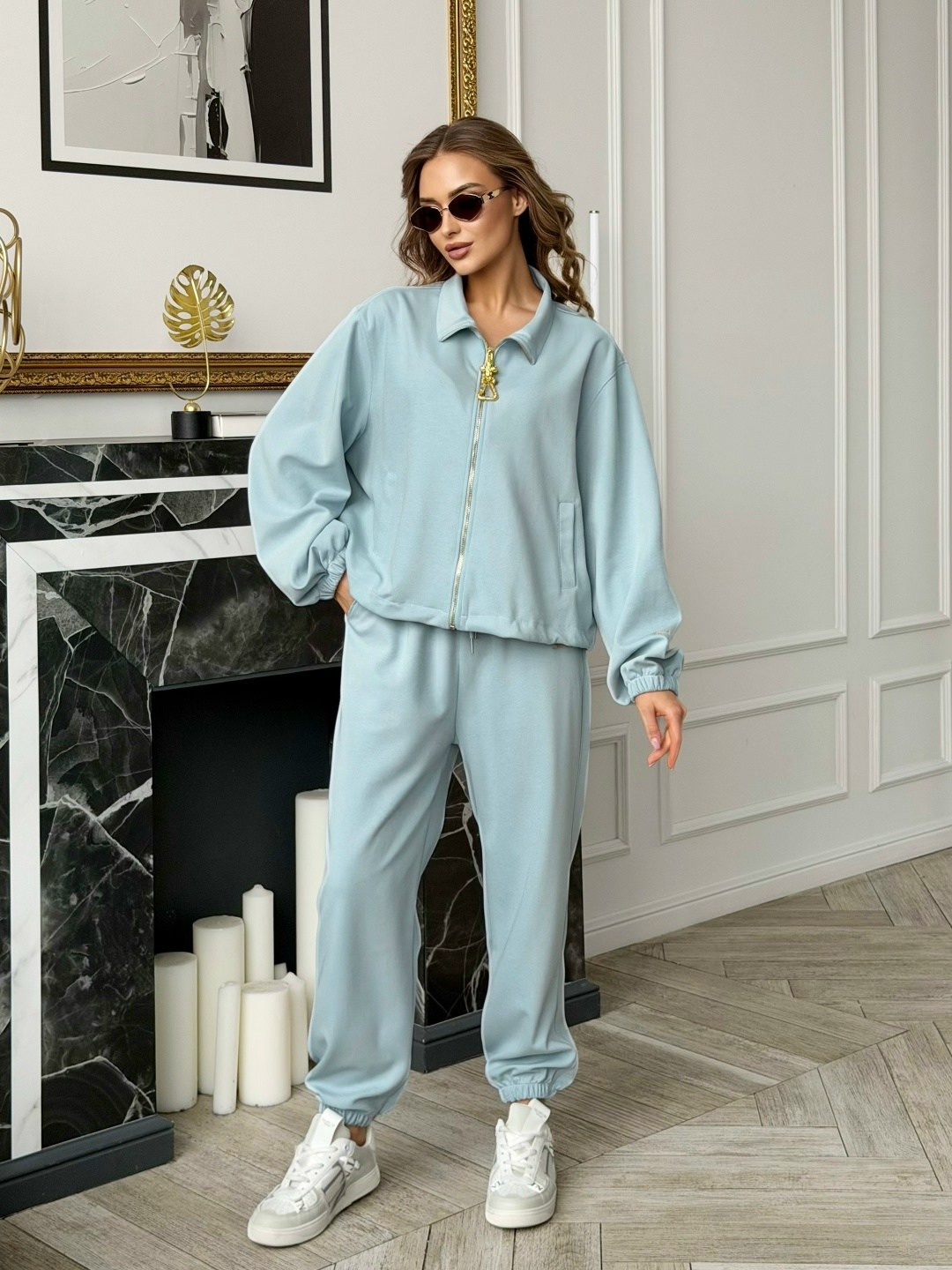 костюм спортивный,костюм спортивный женский,женский костюм,костюм с брюками,костюм голубой