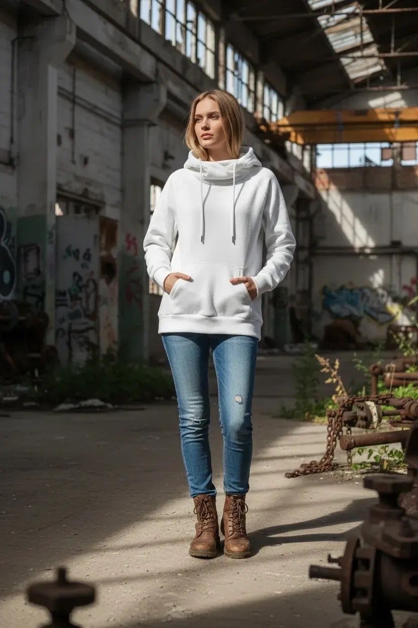 худи унисекс оверсайз easy street молочно-белое,худи оверсайз,худи белое,худи оверсайз унисекс outshine белое,толстовка оверсайз