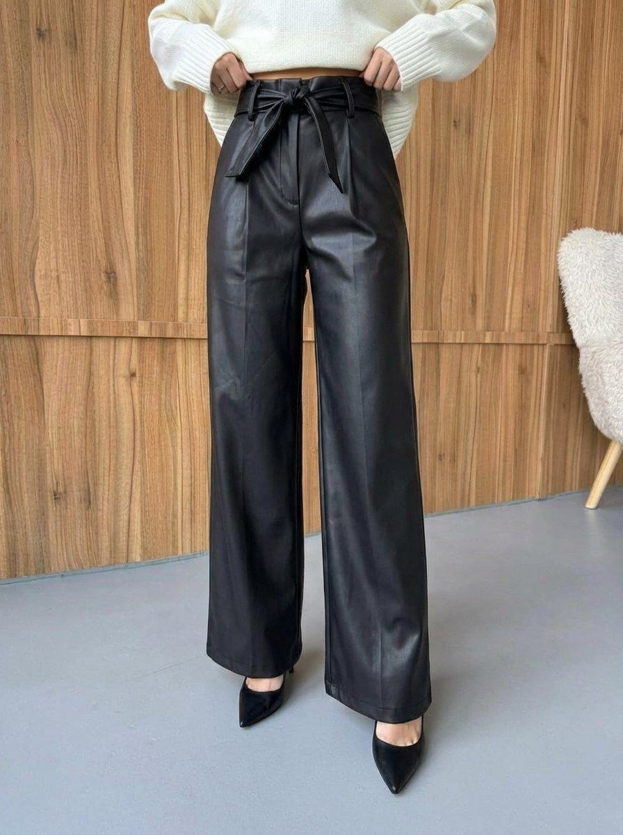 брюки кожаные палаццо штаны широкие urmood,брюки кожаные палаццо штаны широкие осенние urmood,брюки кожаные прямые широкие annemore,кожаные штаны,брюки широкие