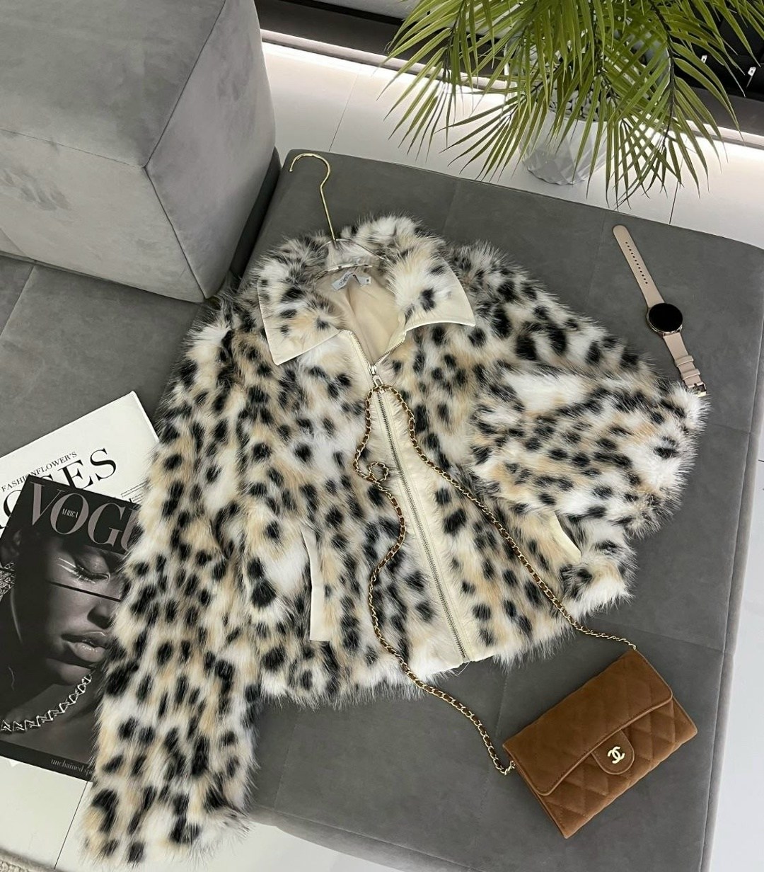 меховая куртка,куртка из искусственного меха,леопардовая куртка,женская короткая куртка из искусственного меха,плюшевая куртка леопардовая