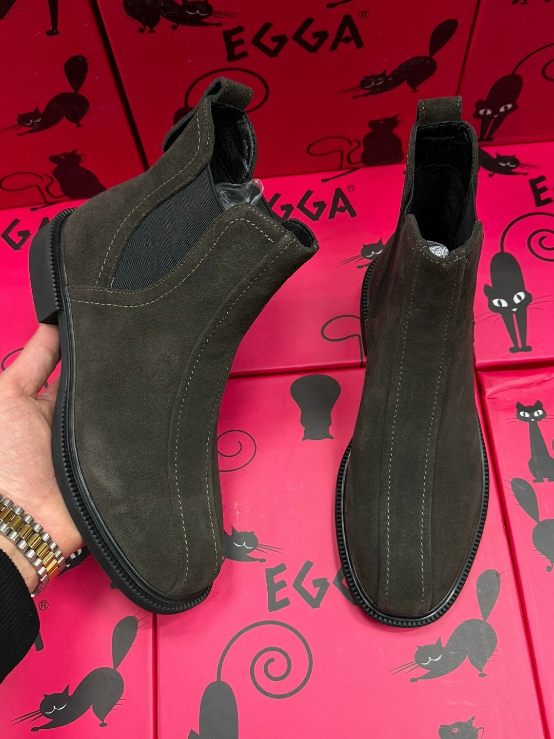 замшевые ботинки челси boss calev коричневый,,ботинки челси,ботинки челси экко мужские,ботинки челси мужские