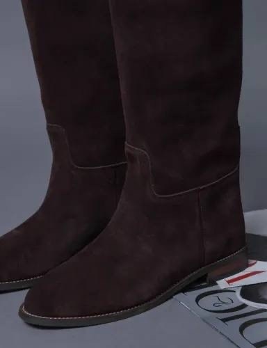 сапоги,женские сапоги,замшевые сапоги,сапоги коричневые,