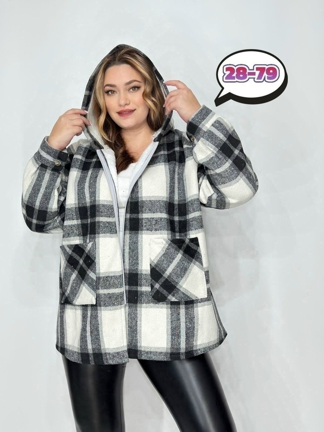 рубашка оверсайз теплая в клетку удлиненная amy store,кардиган кофта,женская кофта,рубашка с капюшоном,женское толстовка