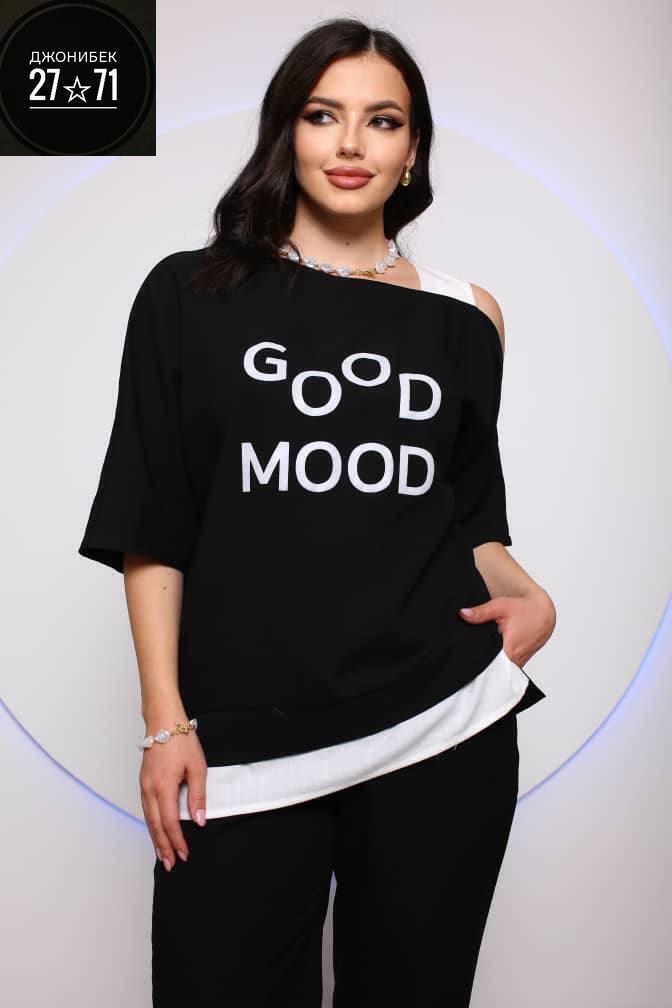 костюм женский,брючный комплект liona style 833 пепельно-зеленый,костюм из кулирки,костюм с брюками,комплект liona style 833 пепельно-зеленый