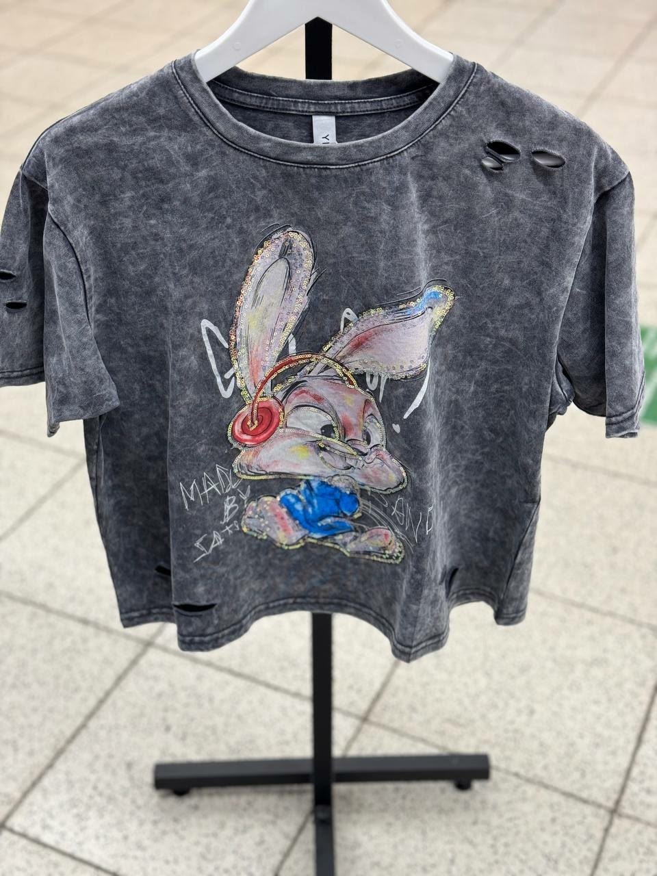 футболка варенка с принтом оверсайз,футболка варенка с принтом оверсайз maltipu,футболка женская,футболка варенка,футболка варенка оверсайз с принтом bugs bunny