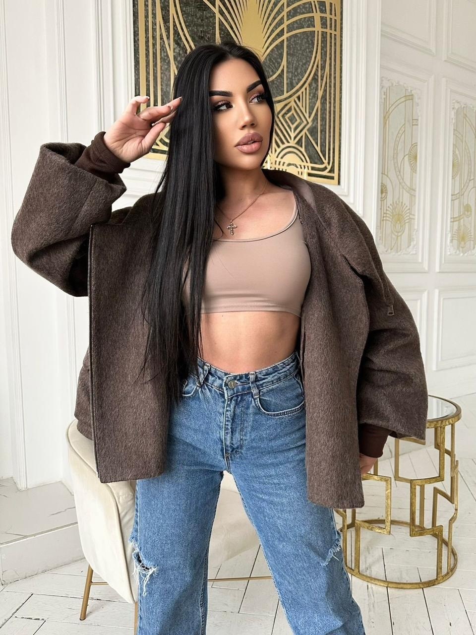 стильная куртка,куртка,женская куртка,комбинированная куртка,куртка с натуральным мехом