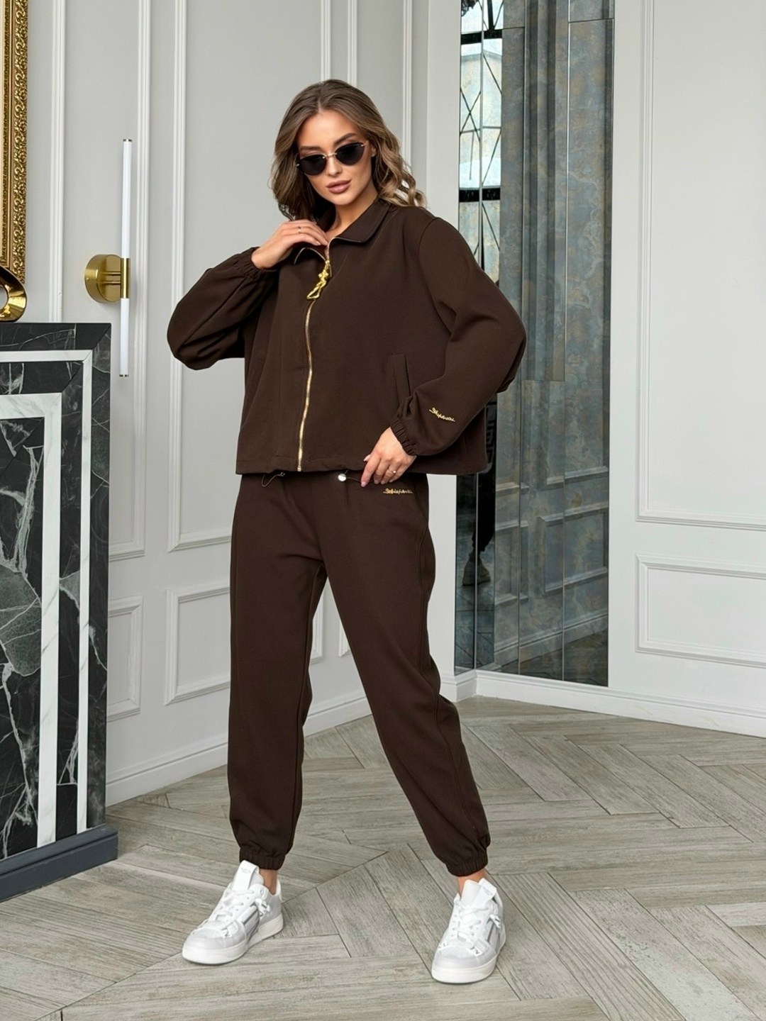 женский костюм 31979 коричневый,спортивный костюм,костюм спортивный ten clothes,женский костюм,женский спортивный костюм