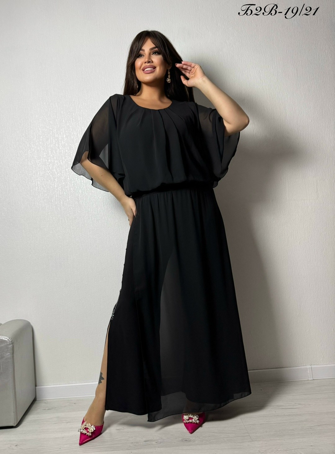 костюм брючный двойка с накидкой kr 272941977,костюм брючный двойка с накидкой kr цвет черный,костюм из шифона брючный,костюм брючный шифоновый,костюм брючный двойка с накидкой kr