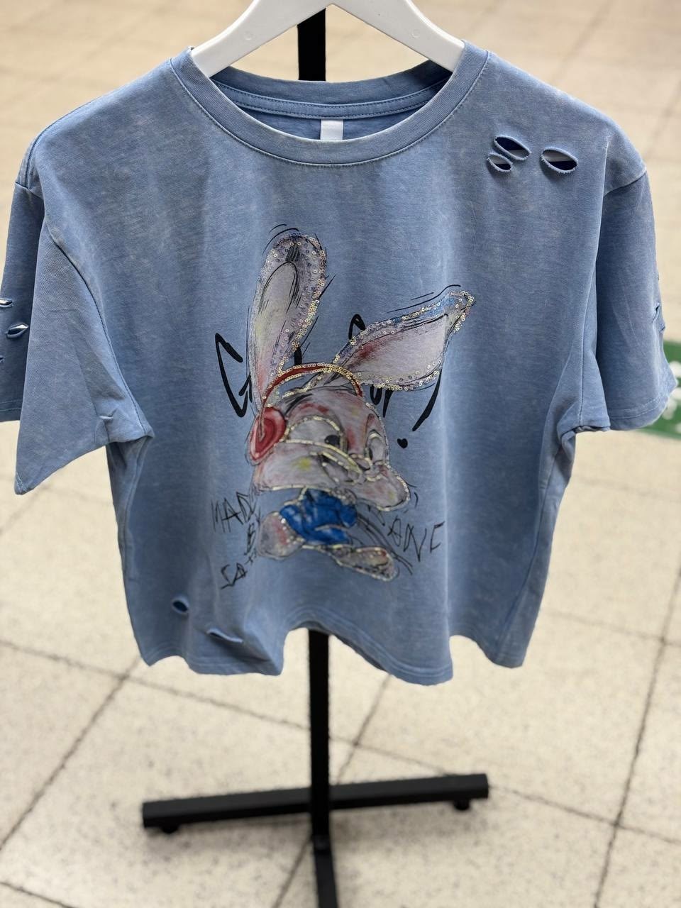 футболка варенка с принтом оверсайз,футболка варенка с принтом оверсайз maltipu,футболка женская,футболка варенка,футболка варенка оверсайз с принтом bugs bunny