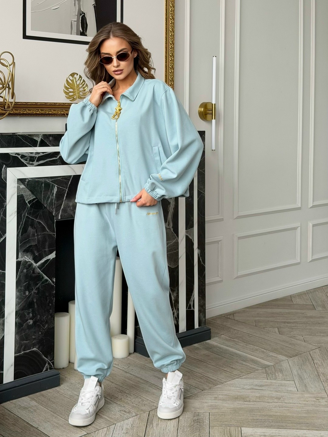 костюм спортивный,костюм спортивный женский,женский костюм,костюм с брюками,костюм голубой