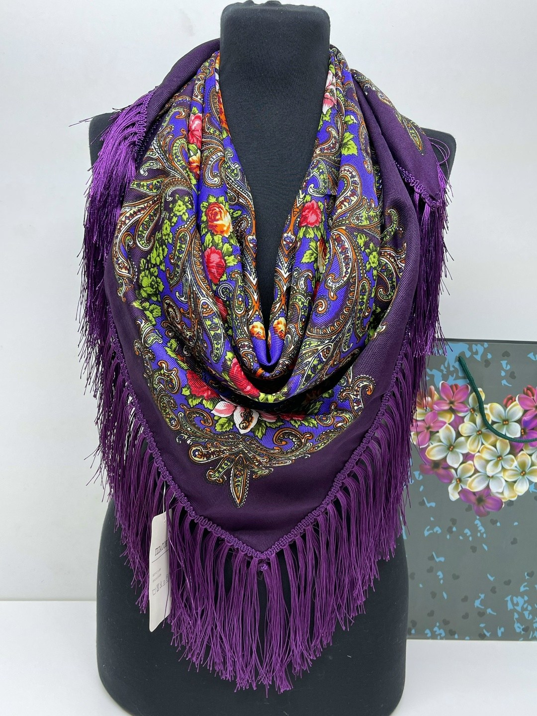 платок вискоза,женские платки,платок шерстяной,платок цыганский,платок шаль