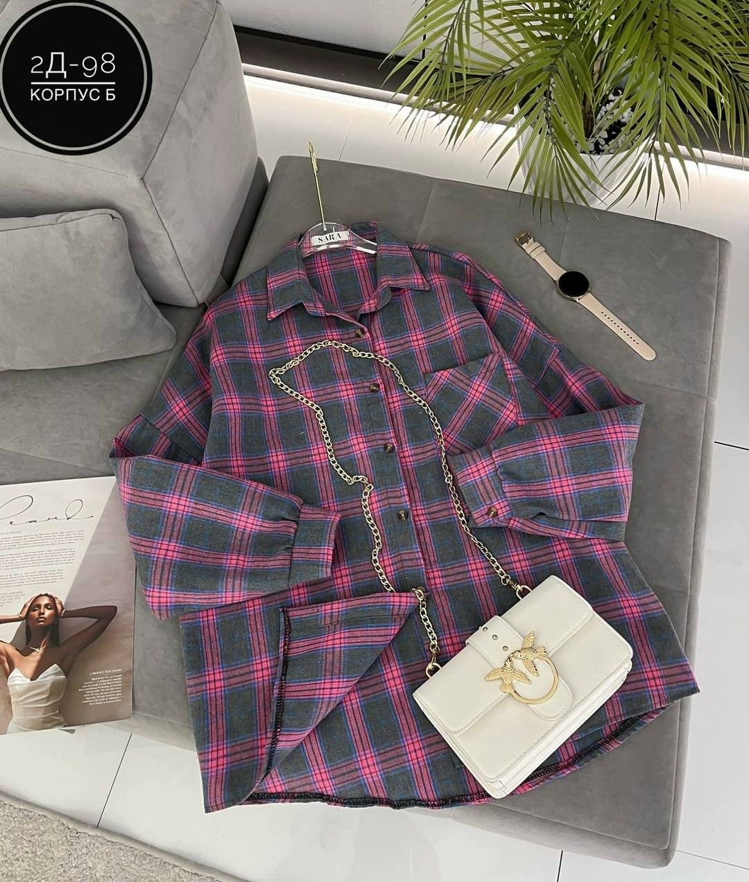 рубашка женская в клетку,рубашка в клетку,рубашка хб,женская рубашка оверсайз в клетку,женская рубашка